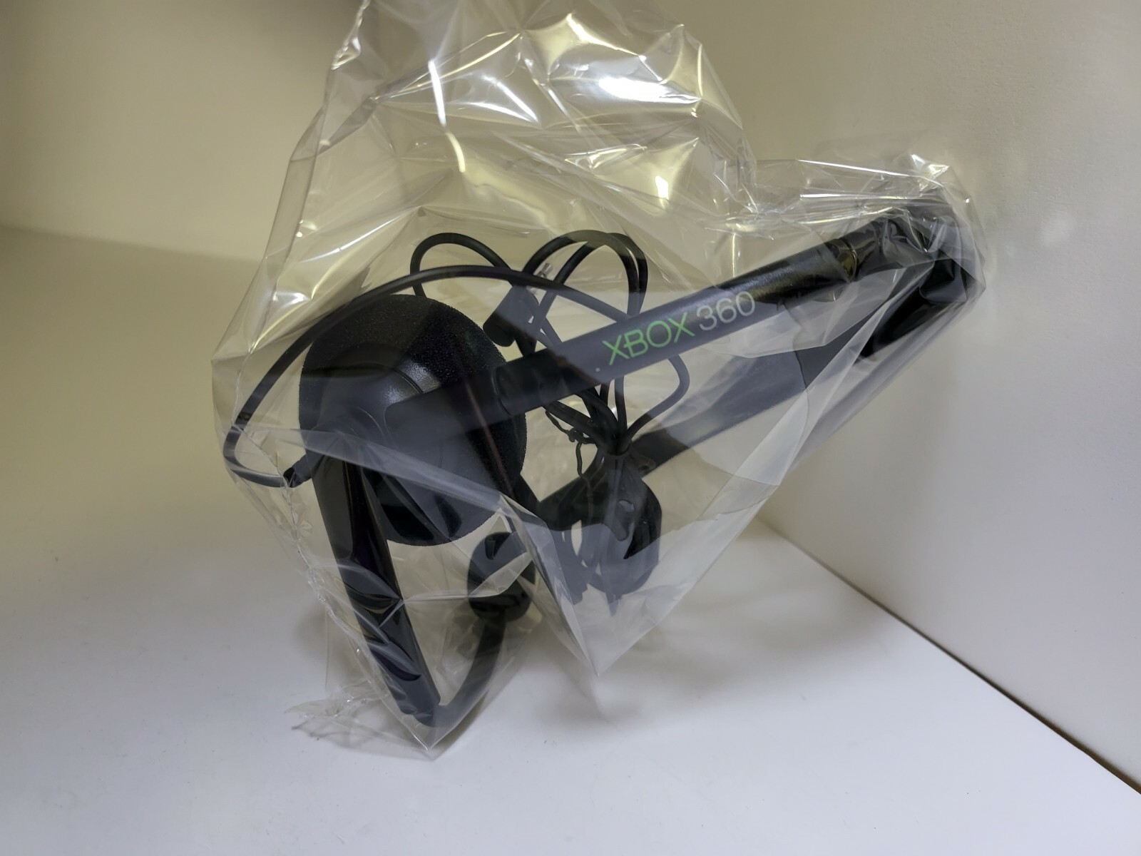 NEW GENUINE OEM MICROSOFT XBOX 360 CHAT HEADSET W/ BOOM MIC VOLUME CONTROL 15F