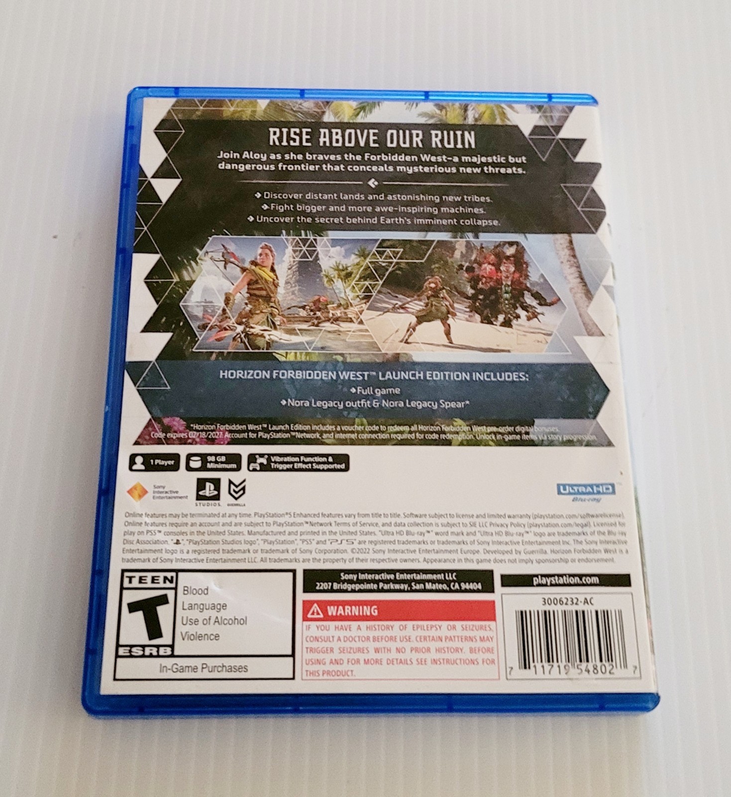 Horizon Forbidden West (PlayStation 5 PS5) Launch Edition TESTED WORKING