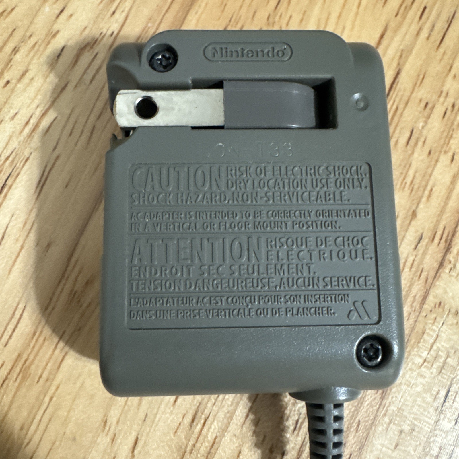 Nintendo DS Lite AC Adapter Charger USG-002 OEM Genuine Gray Power Supply