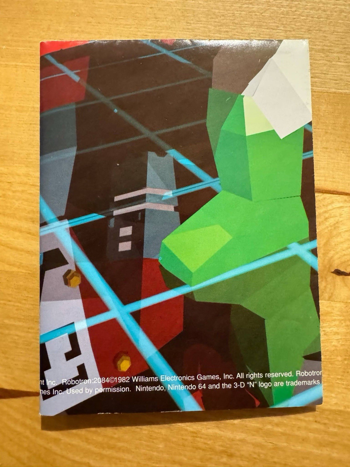 Robotron X Poster N64 Nintendo 64 Promo Insert 1996 Midway VTG Fold-Out Art
