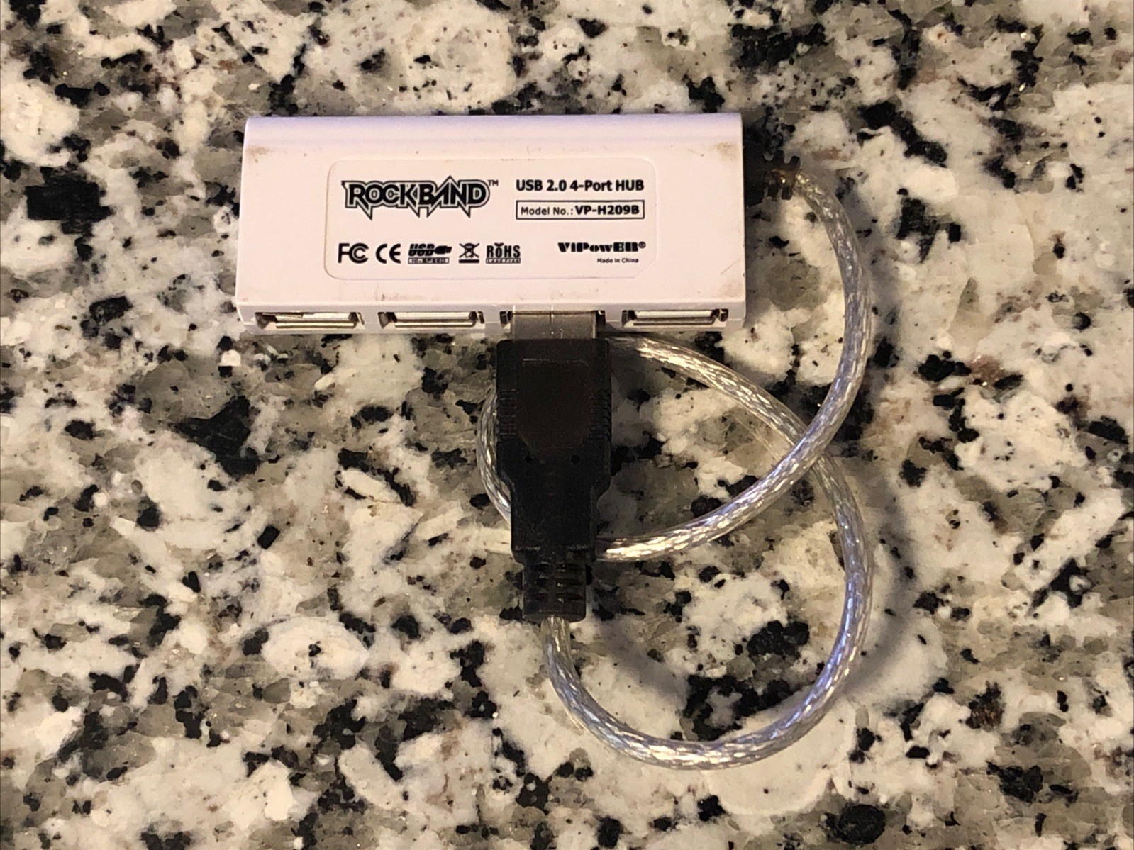 Rock Band USB 2.0 4 Port Hub ViPowER VP-H209B PlayStation 2/3, Wii, & Xbox 360