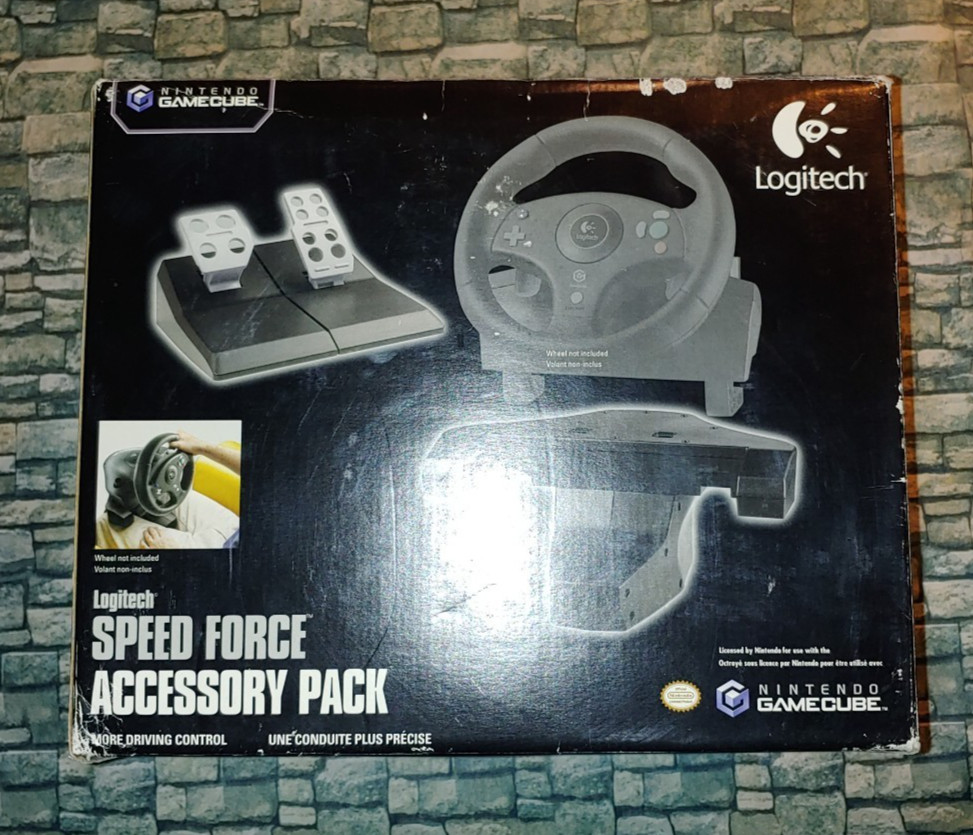 GameCube Logitech Force Feedback Wheel & Accessory Pack Very Good Condition