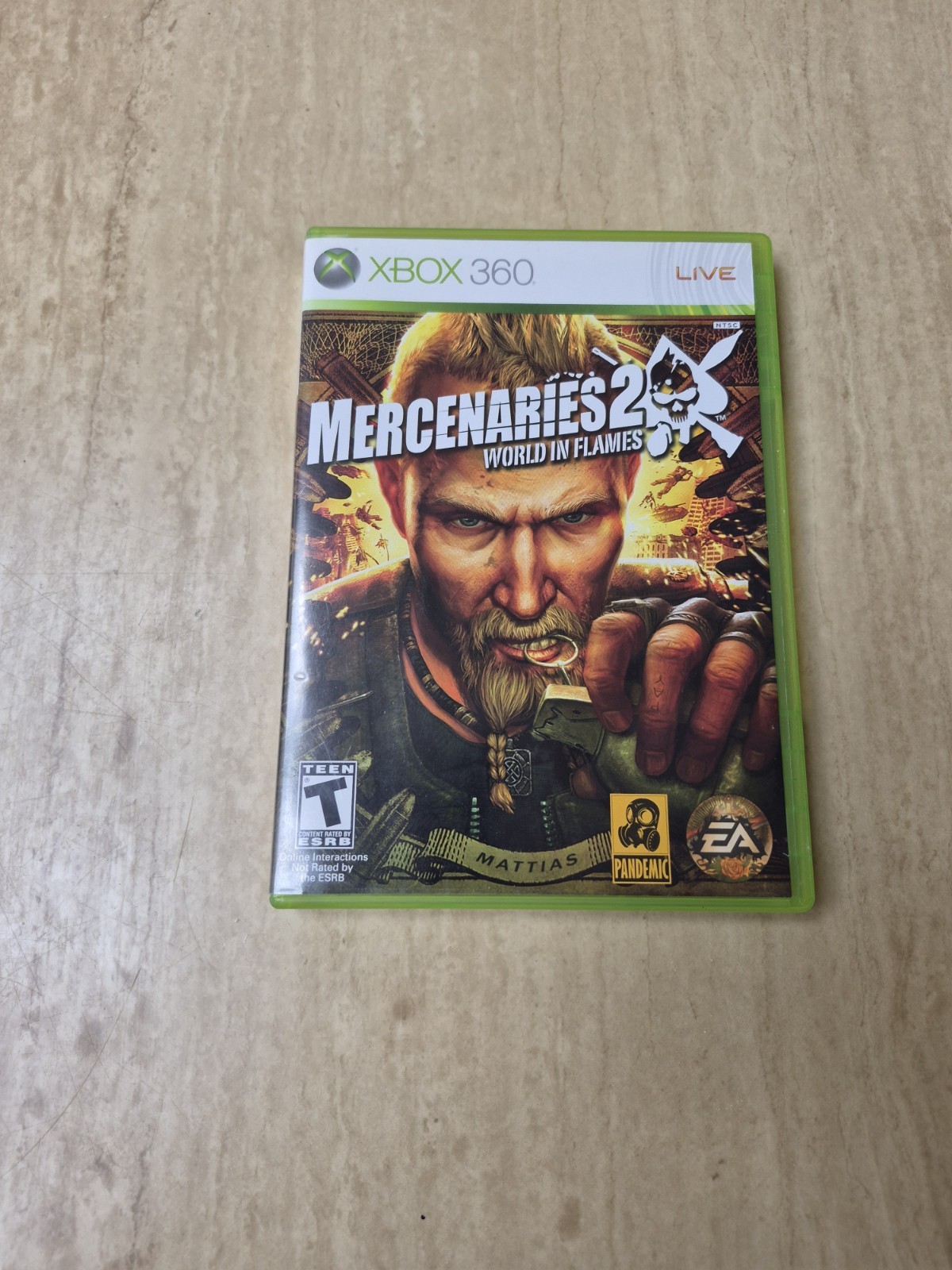 Mercenaries 2 World in Flames Xbox 360 Complete CIB