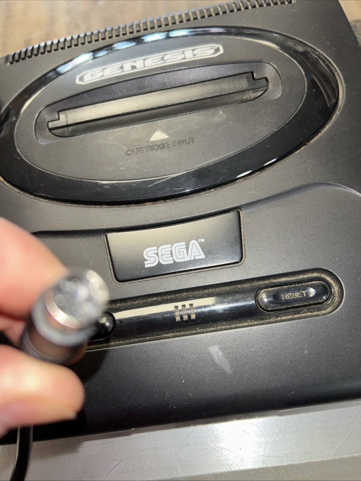 sega genesis console model 2. Cord + Power. Parts Only. Please Read.