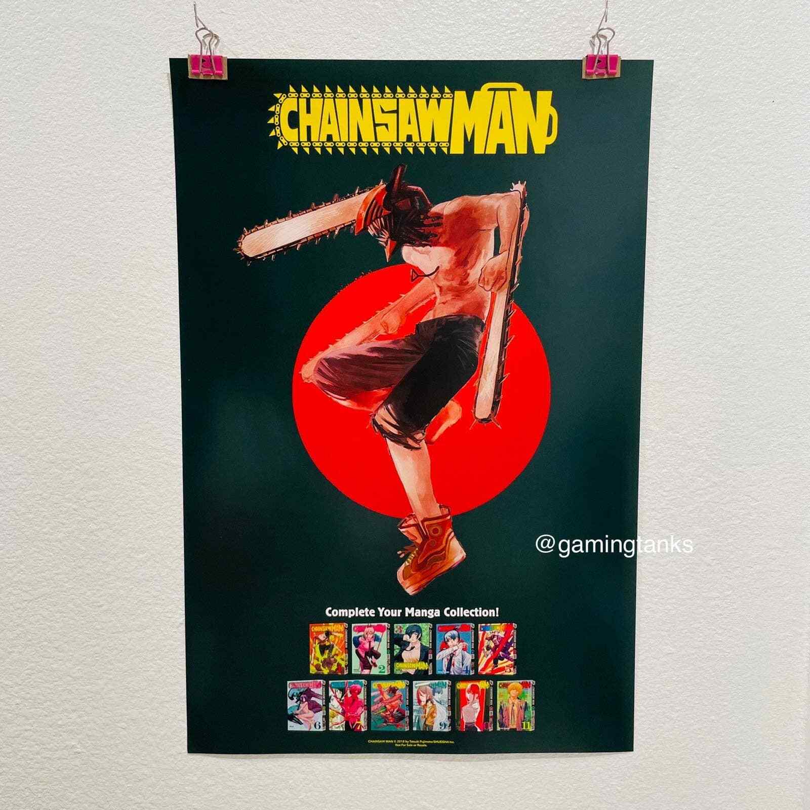 Anime Expo 2022 AX Chainsaw Man Poster Promo Exclusive Crunchyroll