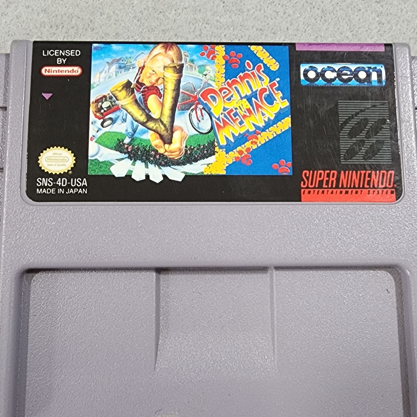 Dennis the Menace Super Nintendo (SNES 1991) Video Game Cartridge Only- Untested