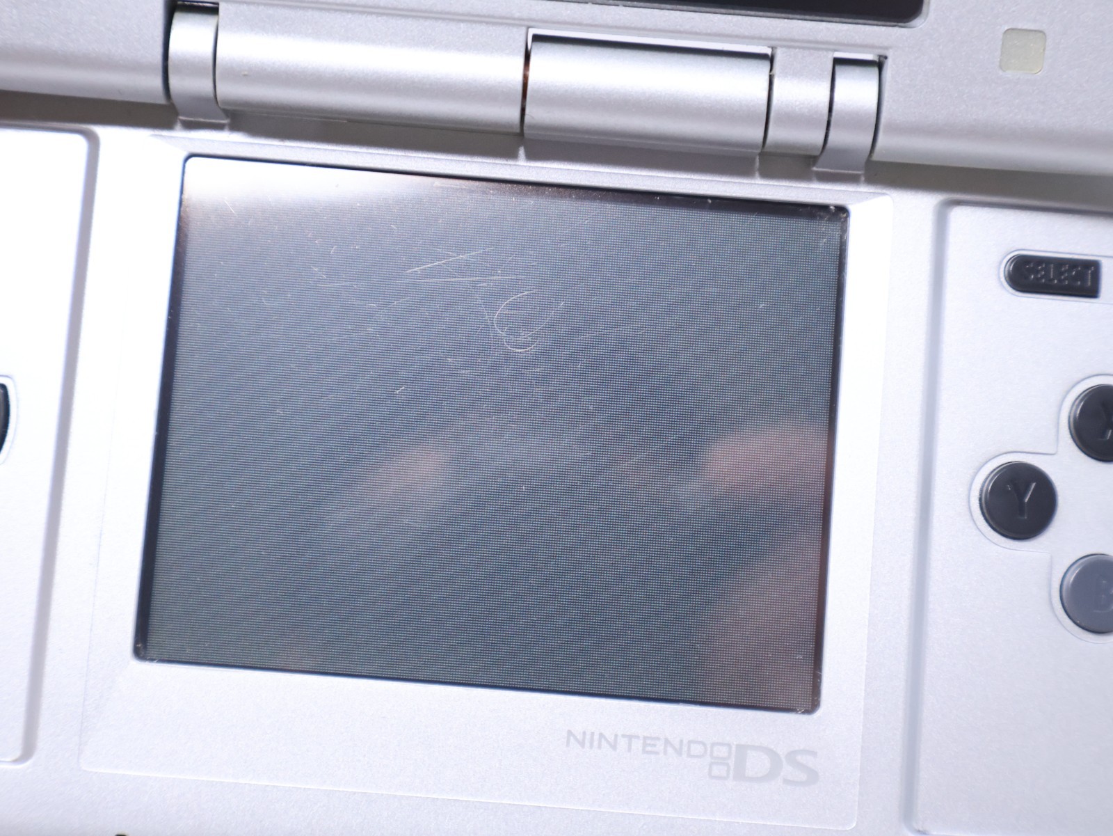 Nintendo DS Handheld Console Tested Working Titanium Silver w/ Charger & Stylus