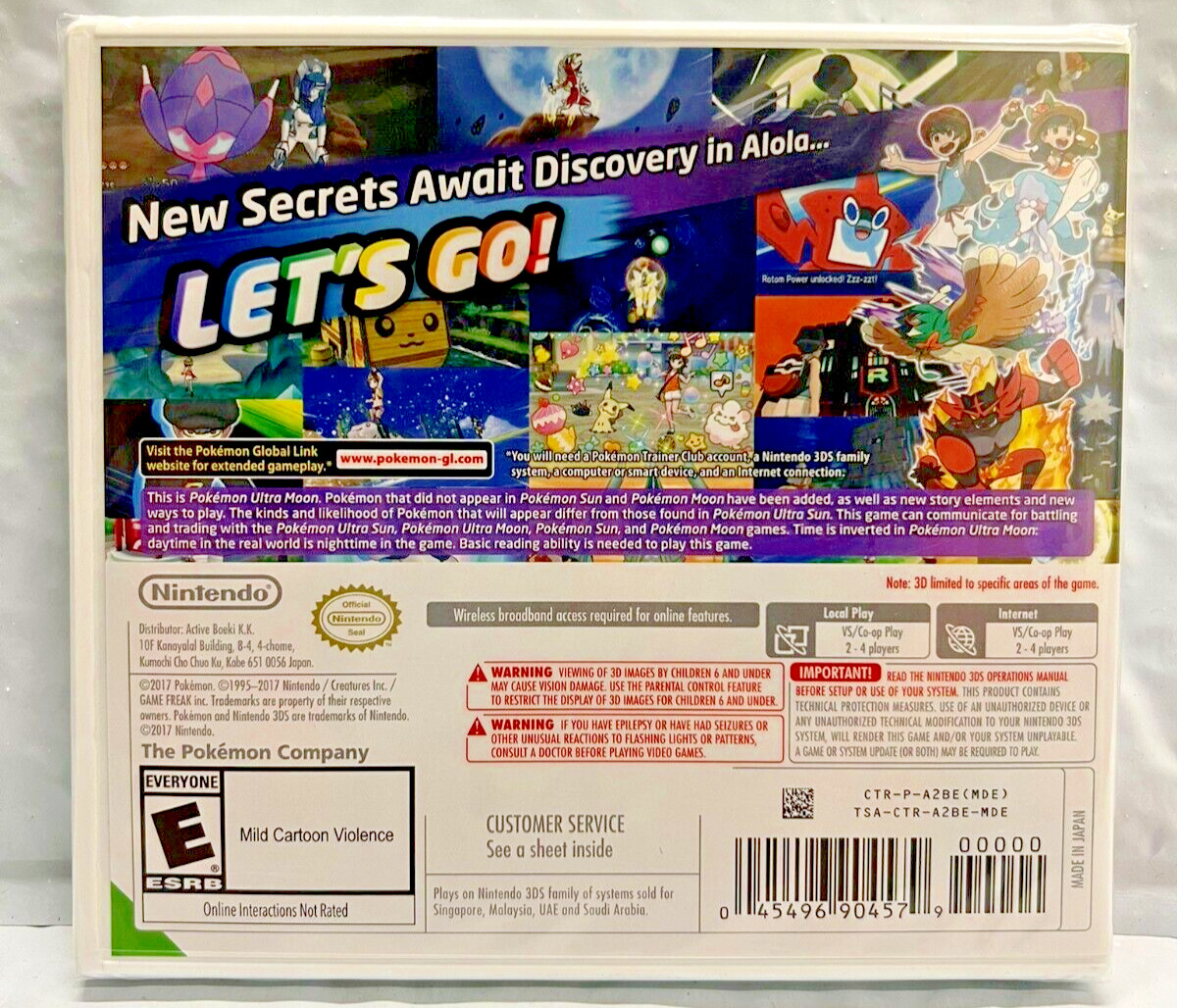 Pokémon Ultra Sun + Ultra Moon Bundle – Nintendo 3DS Factory Sealed