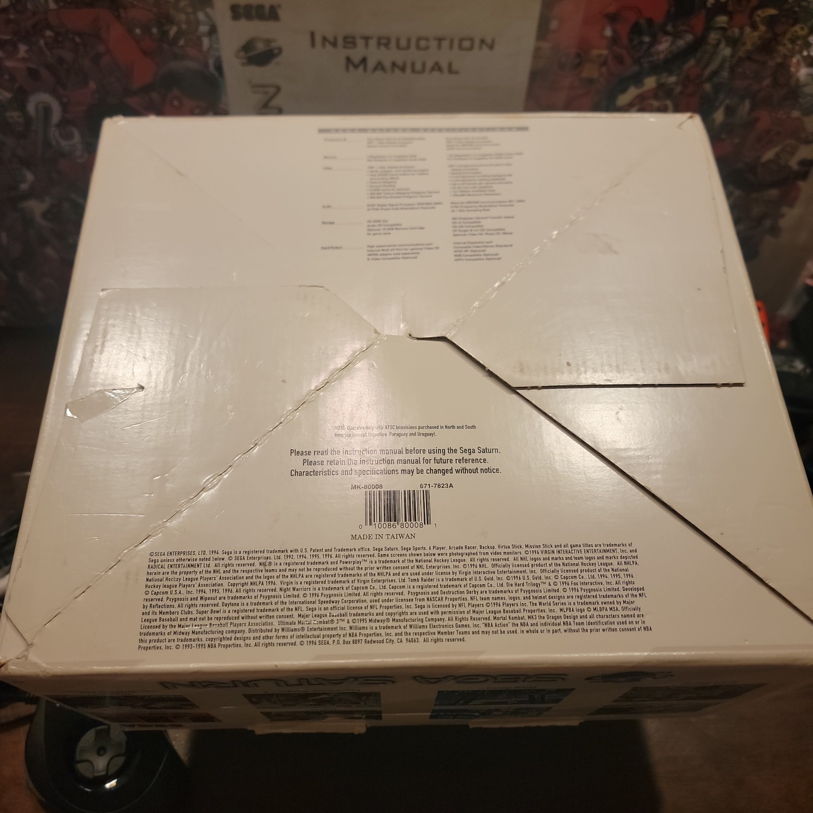 SEGA Saturn Console w/Box – Complete CIB – Tested – Authentic
