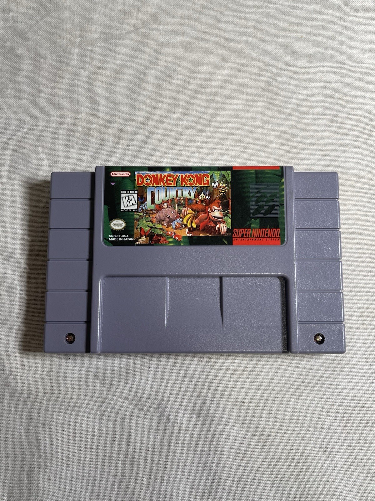 Super NES Donkey Kong Console Set CIB W/ Matching Serial Number – Tested!