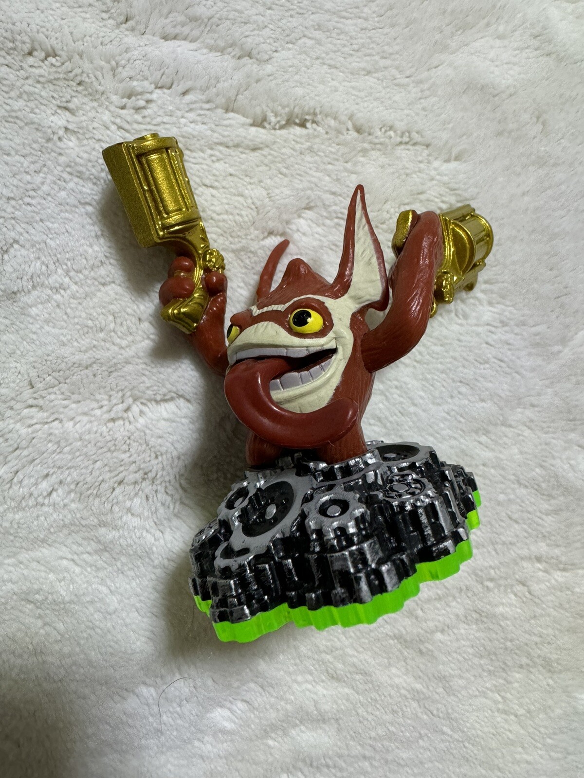 Activision Lot of 9 Green Base Skylander Figures 2011 Video Game Toys