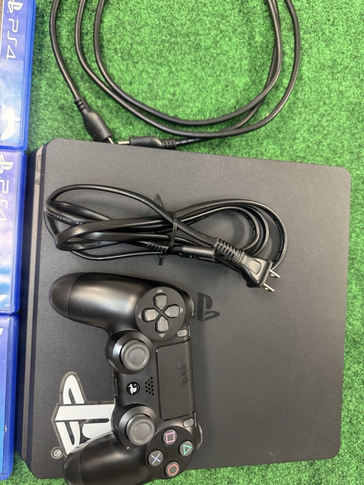 Sony PlayStation 4 Slim 1 TB Console, Controller, Cable, 3 COD Games CUH-2215B