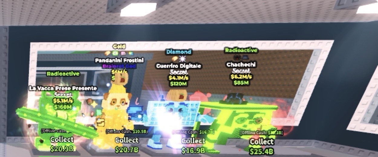 All Four Brainrots On Steal A Brainrot