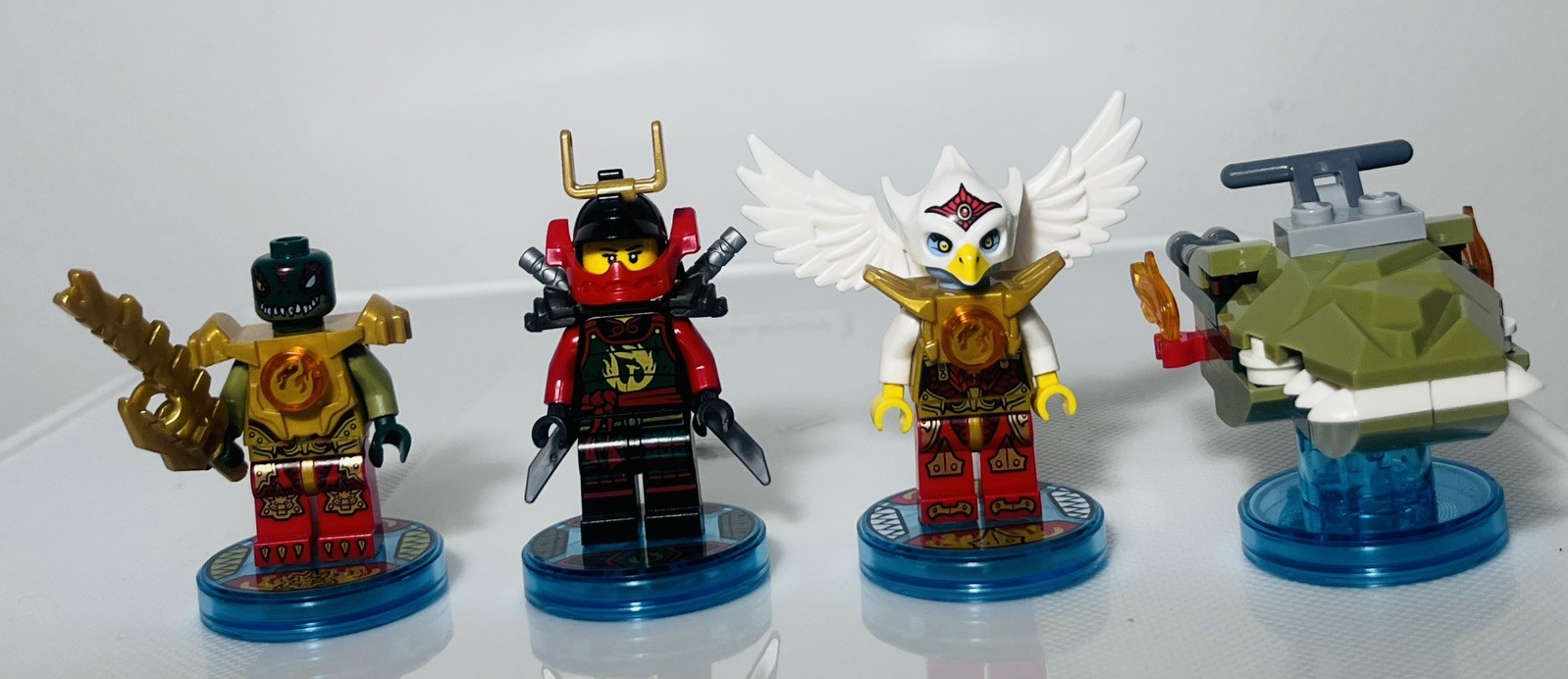 LEGO Dimensions Ninjago Chima Lot Kai Lloyd Eris Croc Command Sub Toy Tags