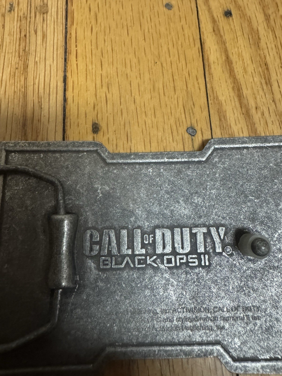 Vtg 2012 Activision Video Game Call of Duty Black Ops II Metal Belt Buckle Promo