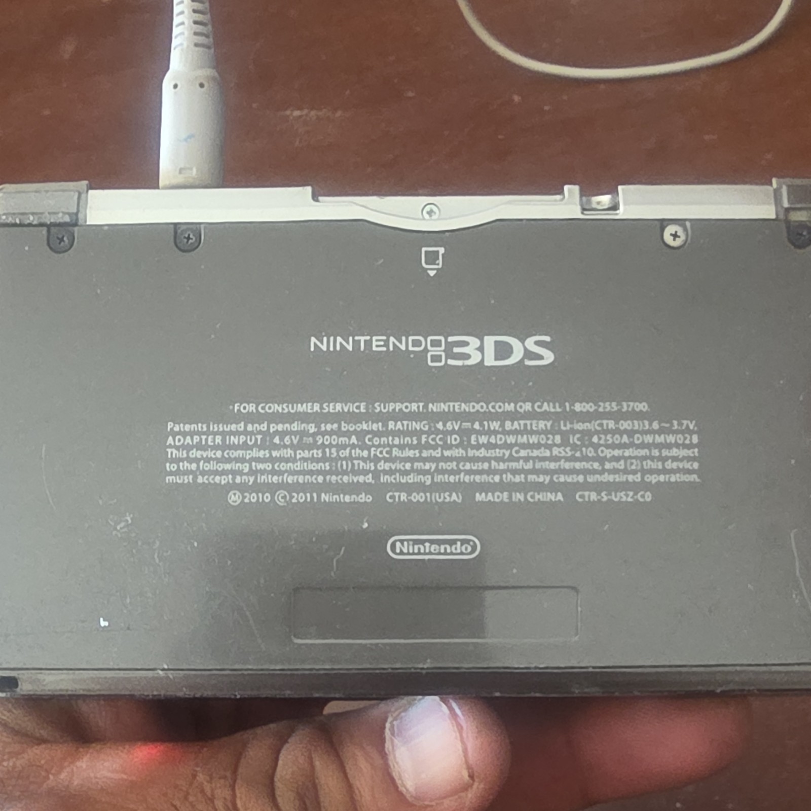 Nintendo 3DS CTR-001(USA) Black NTSC-U/C Handheld System 3D Camera 2GB