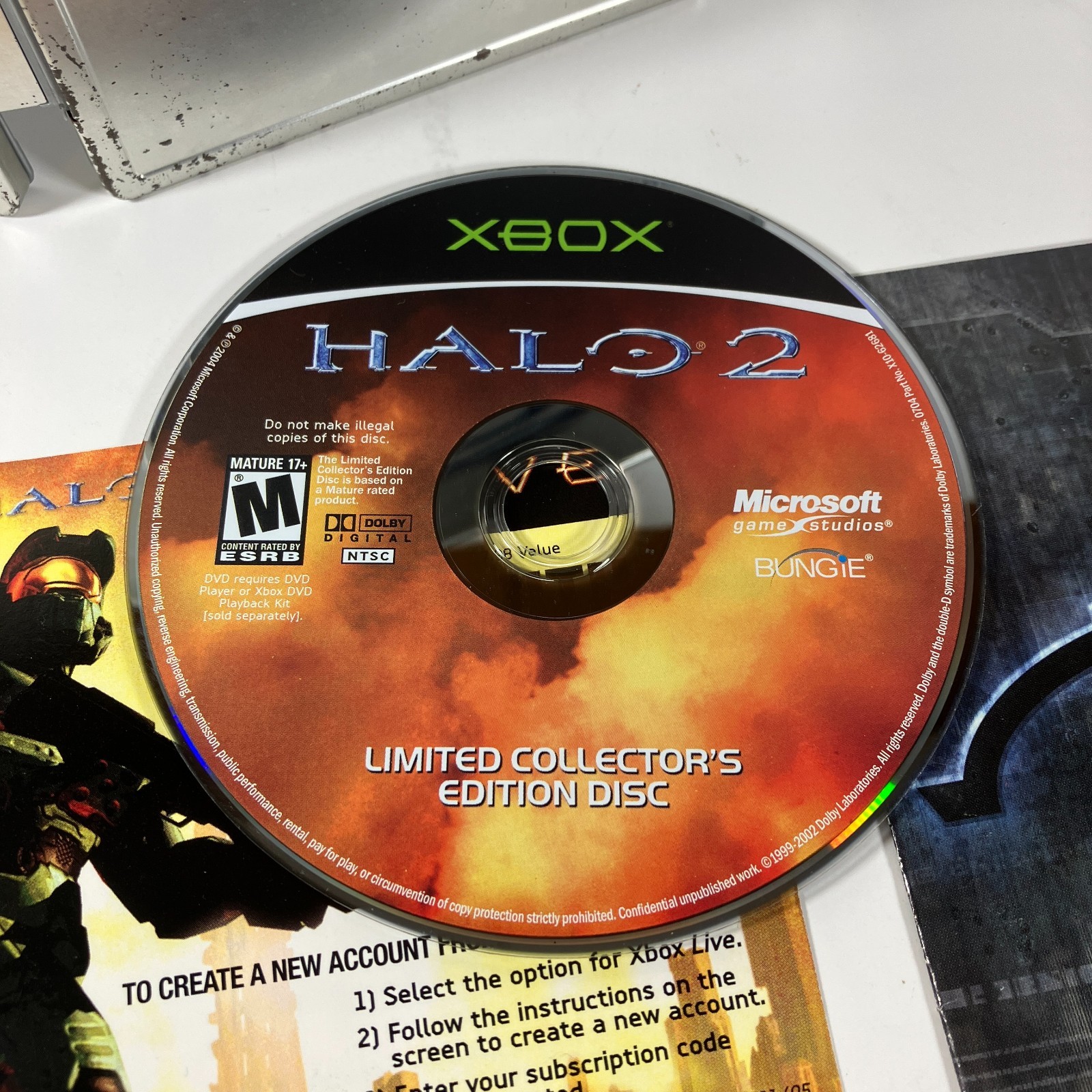 Halo 2: Limited Collector’s Edition Xbox Disc + Steelbook Case + Inserts