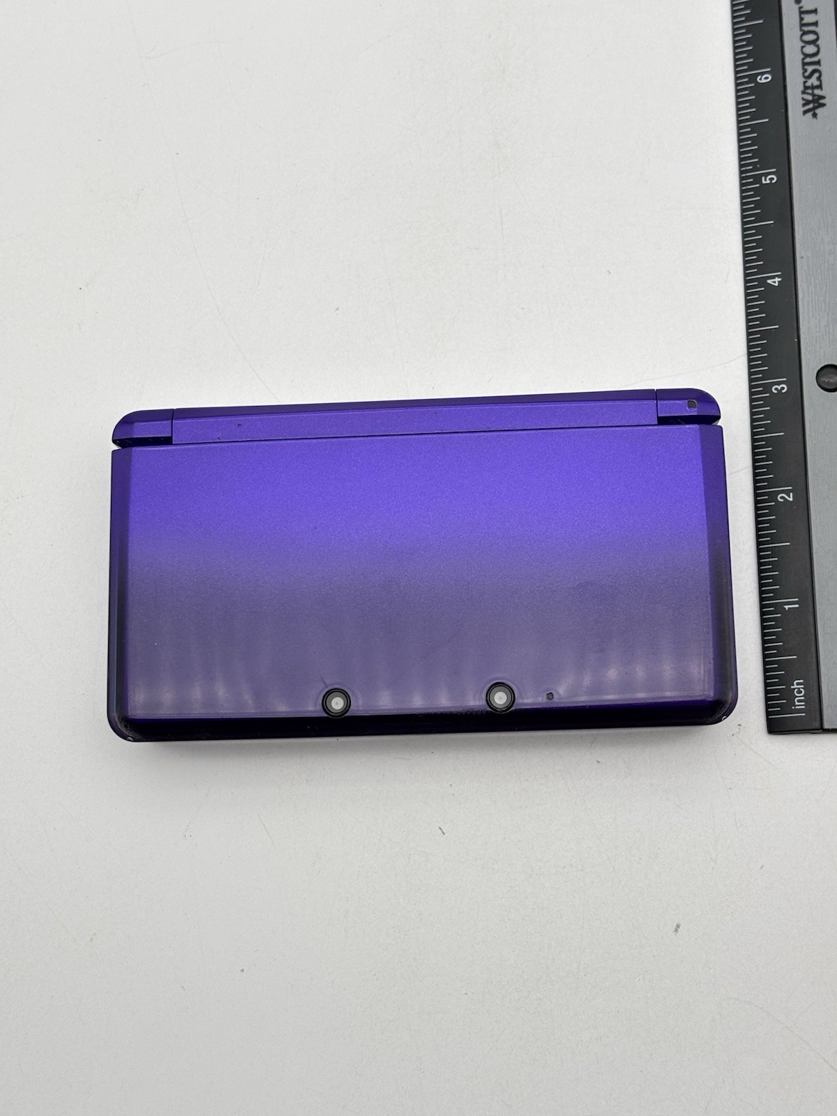 Nintendo 3DS Midnight Purple Handheld Console System Charger Tested & Working