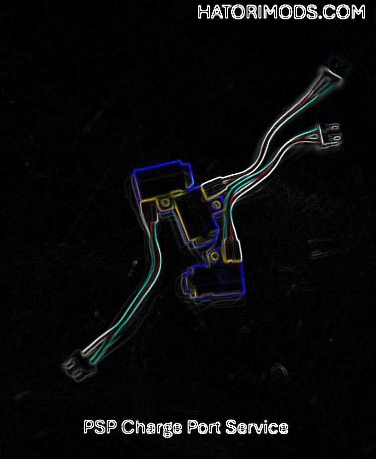 PSP 1000 2000 3000 charge port USB C Install