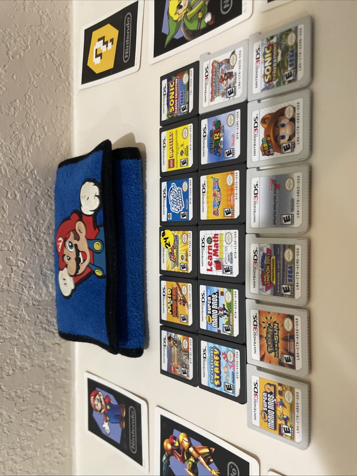 Nintendo DS & 3DS Game Lot Bundle Pokémon, Kirby, Mario, Sonic, 18 Games + Case