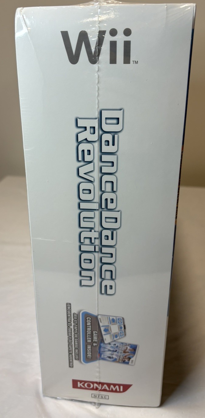 Sealed in Box Nintendo Wii Dance Dance Revolution Game, Controller And Game Pad