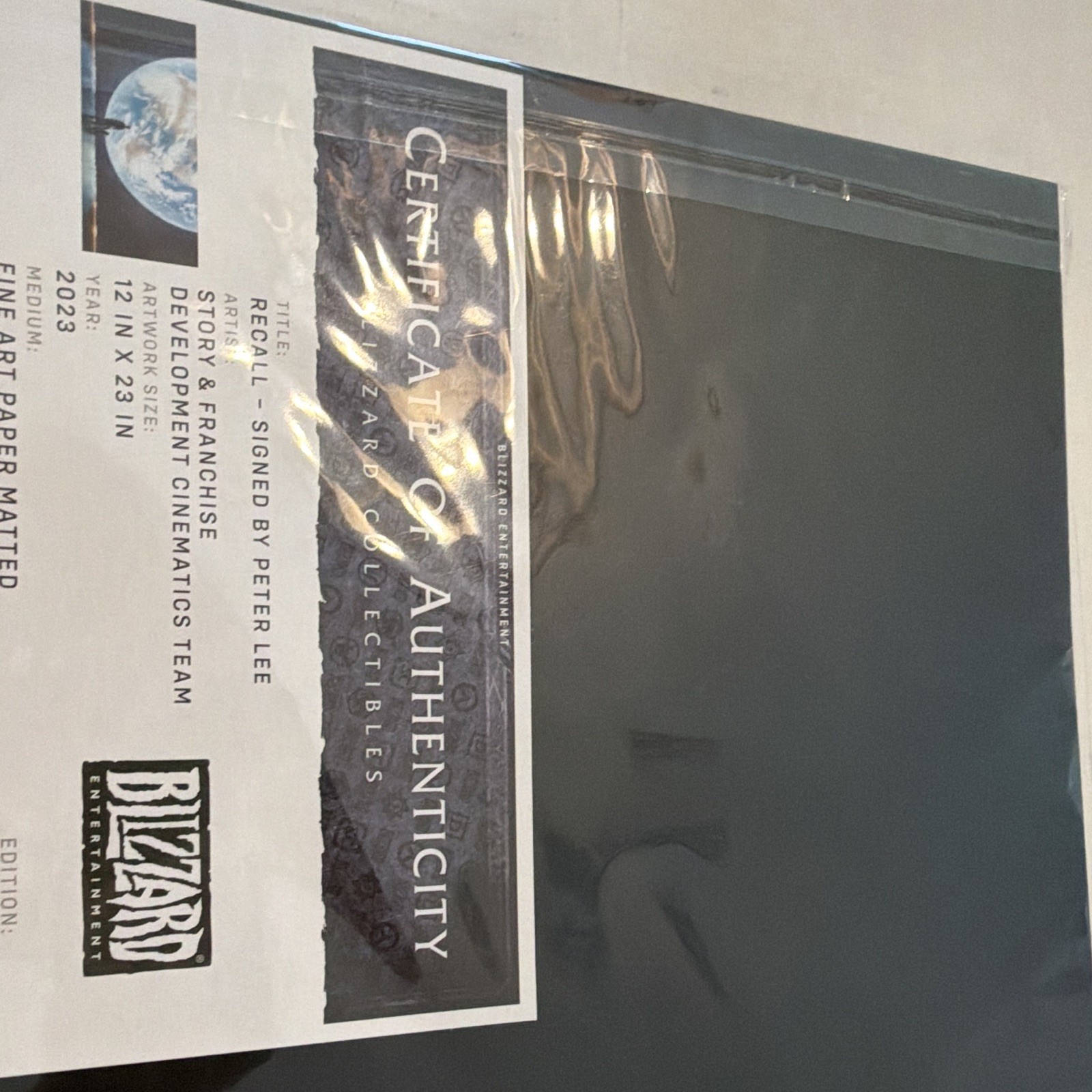 Blizzard Entertainment Overwatch 2 Signed Art Print Blizzard Collectibles 2023