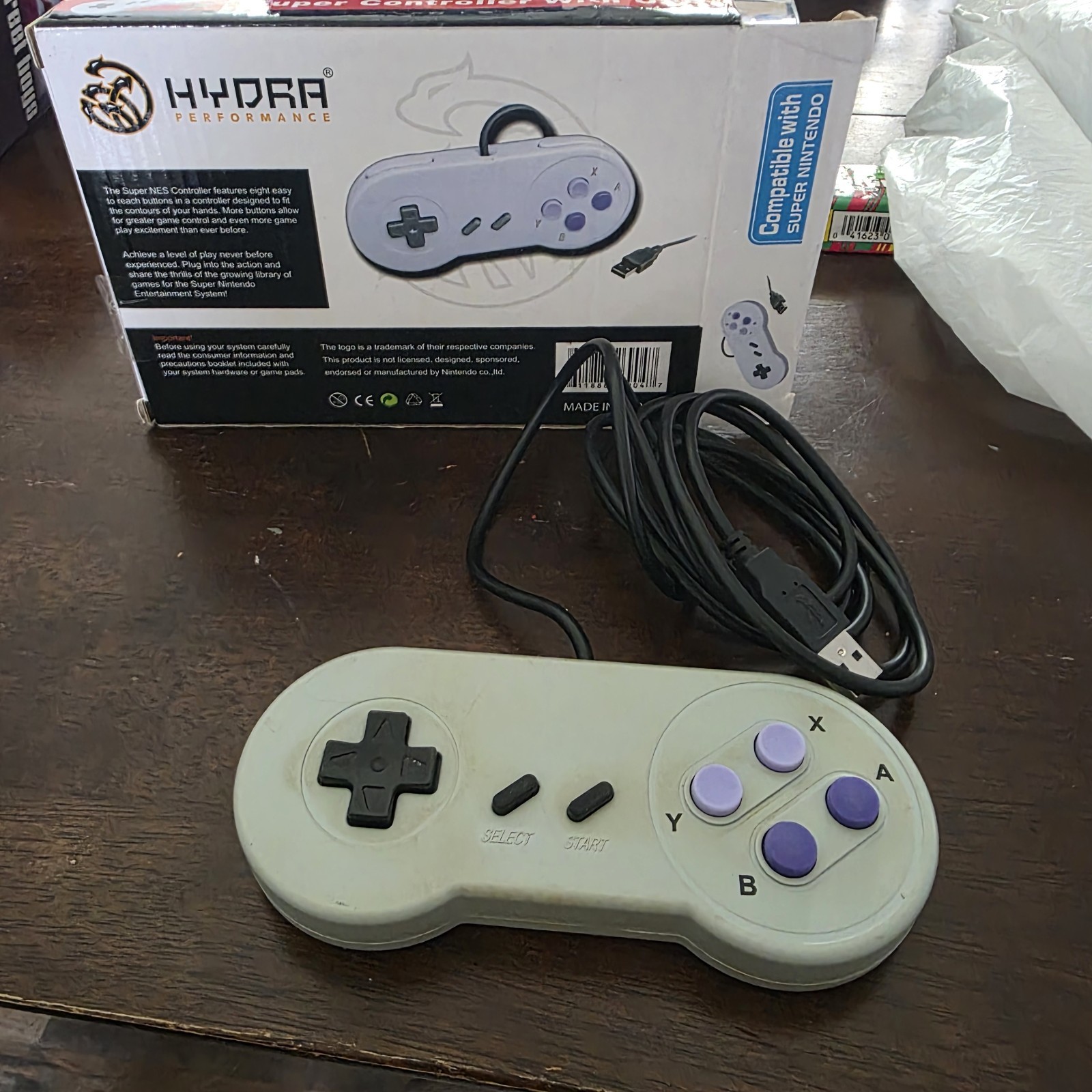 Hydra Performance / USB SNES Controller / Working with Box