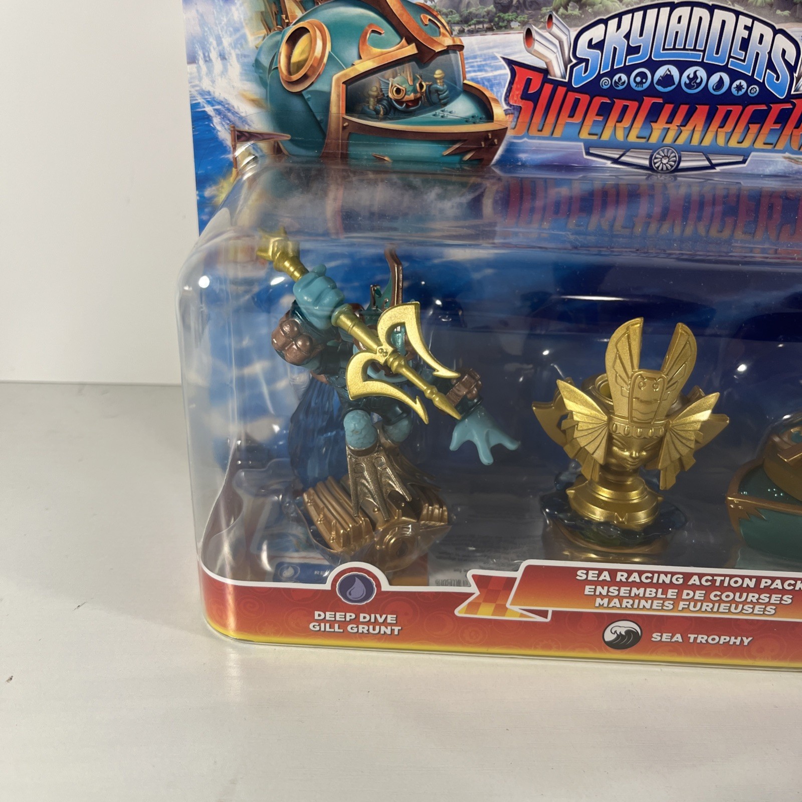 Skylanders Superchargers Sea Racing Action Pack Deep Dive Reef Ripper Sea Trophy