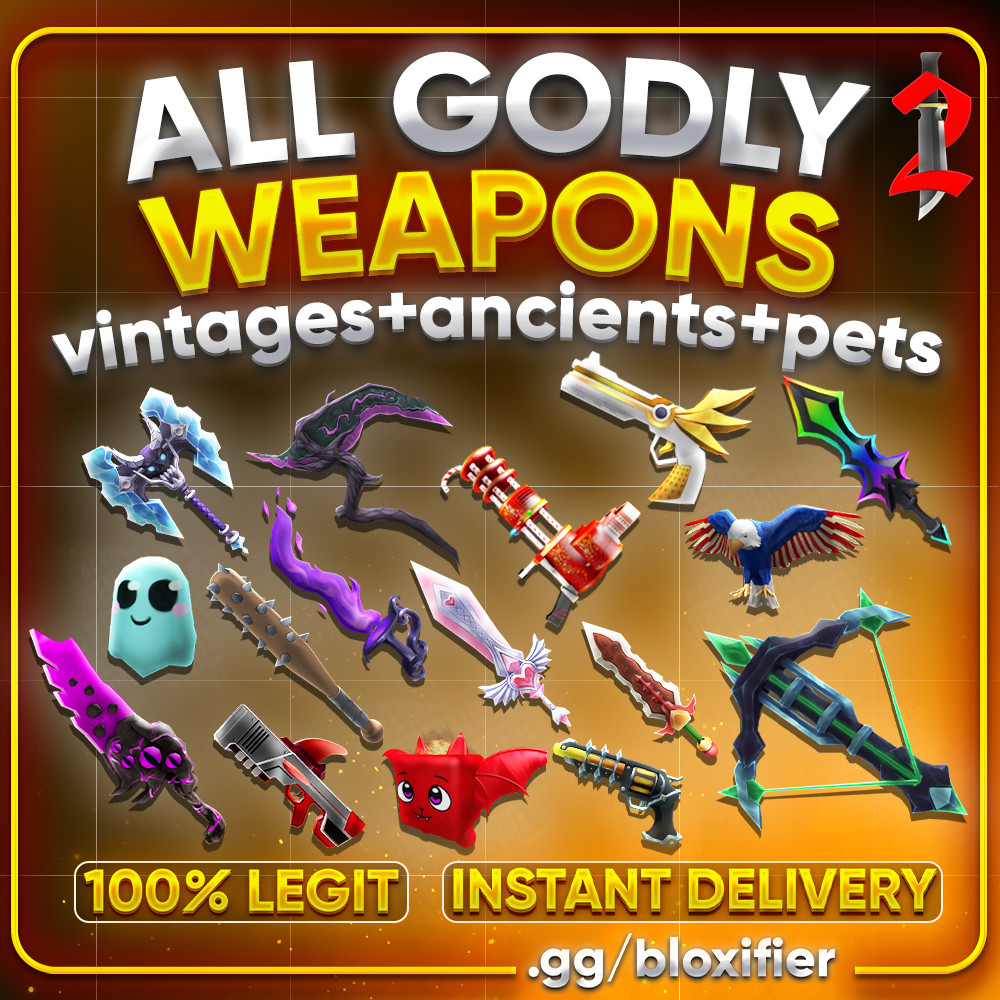 🔥 Roblox Murder Mystery 2 MM2 🔥 | 106x Godly/Vintages/Ancients/Pets | Full Set