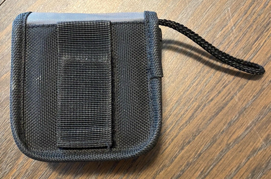 Official Nintendo Gameboy Advance GBA SP Case Square Pouch Light Gray Hoop/Loop