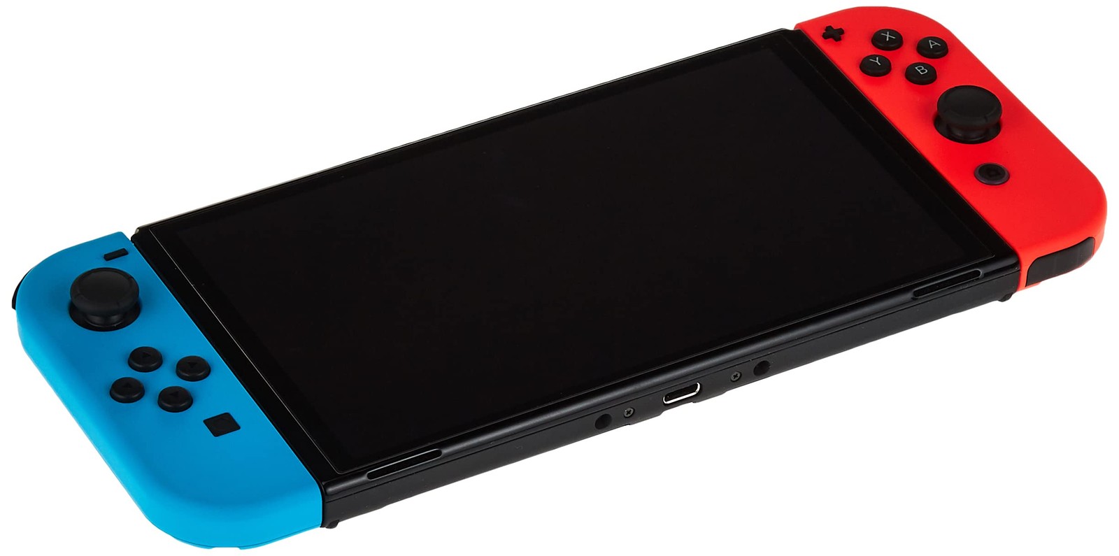 Nintendo Switch Gaming Console OLED Model w/ Neon Red & Neon Blue Joy-Con