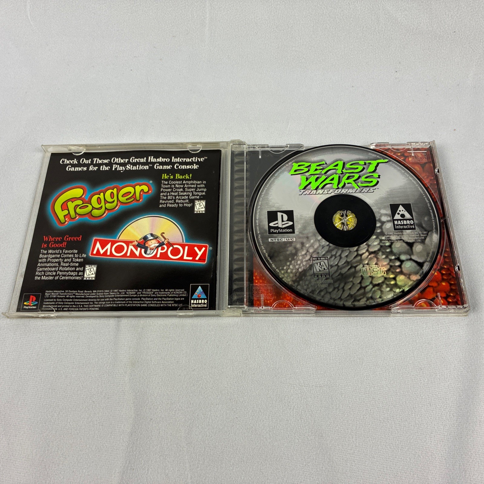 Beast Wars Transformers (Sony PlayStation PS1, 1997) Complete w/ Manual NICE!