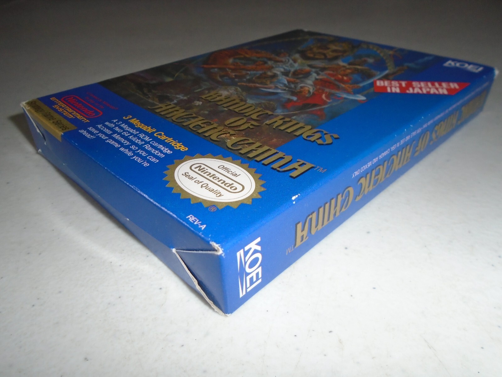 Bandit Kings of Ancient China BOX ONLY, foam & sleeve, NO GAME ☆☆ Nintendo NES