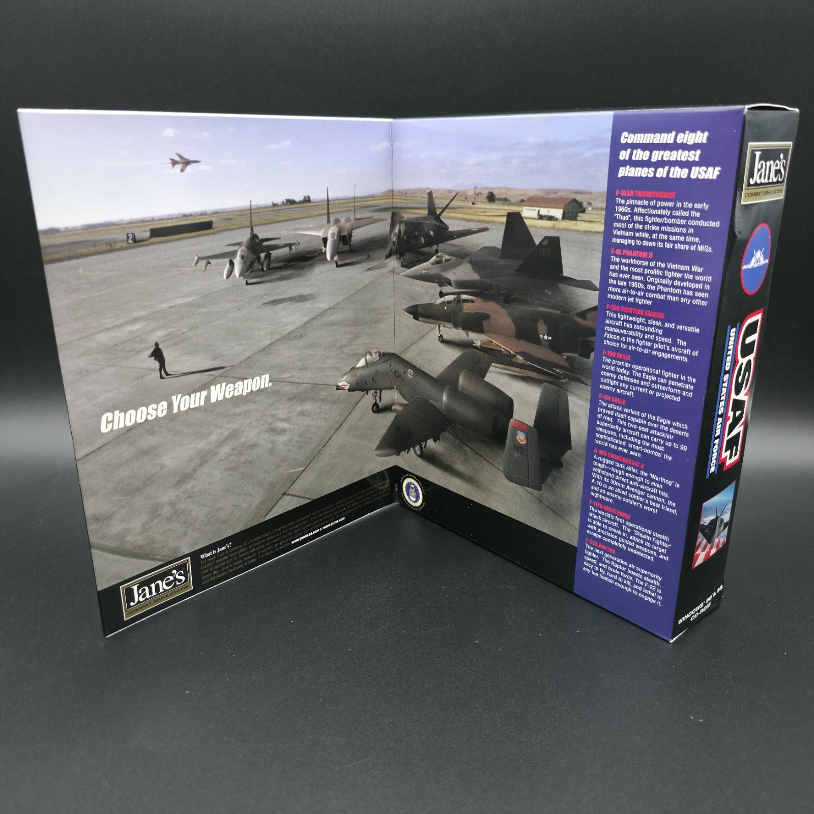 Jane’s Combat Simulations: United States Air Force, 1999, Big Box, New & Sealed