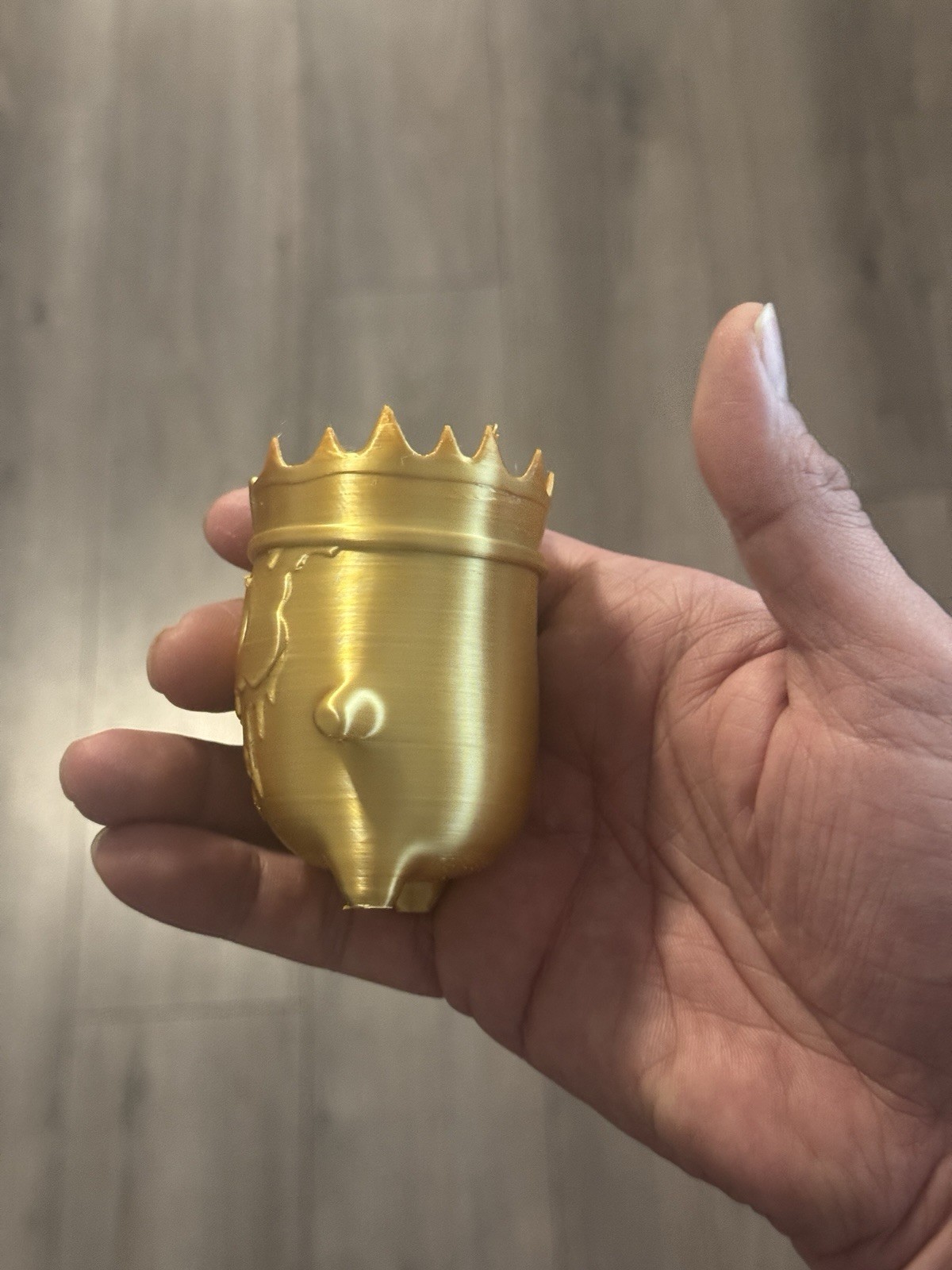 Gold King Spirit – 3D Printed 3.5”X2.5”X2” (it Feels Solid! :)