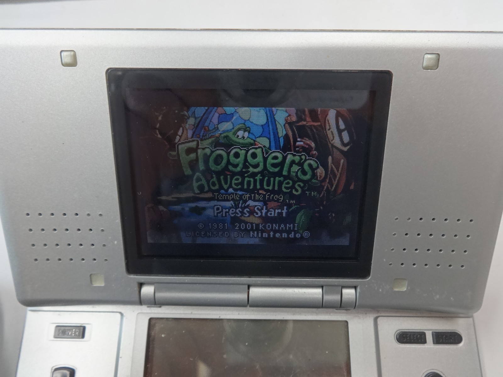 TESTED & WORKING Nintendo DS Silver Handheld System Console W/ Charger Case Game