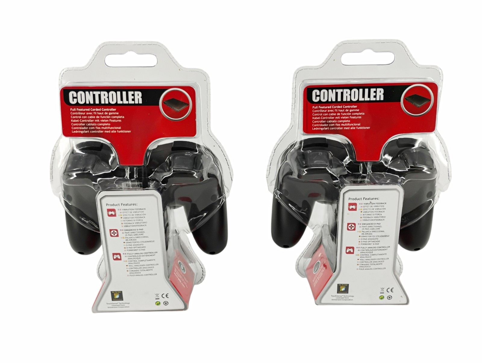 GameStop PlayStation 2 PS2 Wired Controller Lot of 2 – BRAND NEW IN PACKAGE