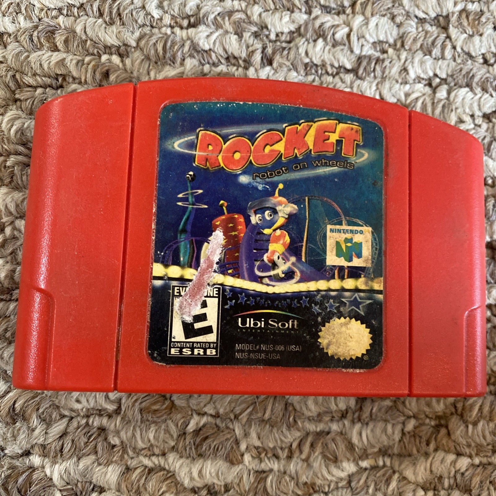 Rocket: Robot on Wheels Nintendo N64 Cartridge Tested Authentic