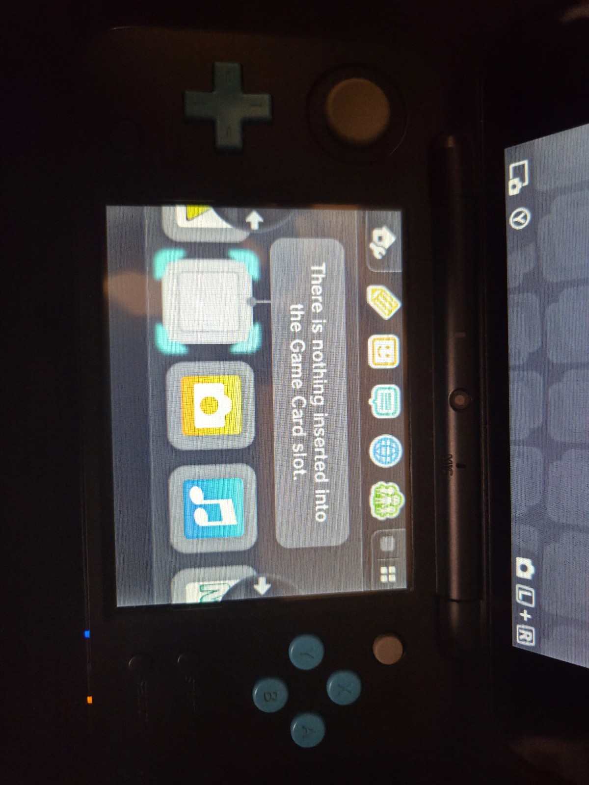 Nintendo New 2ds XL Blue/Black Handheld System with Charger and Stylus Tested