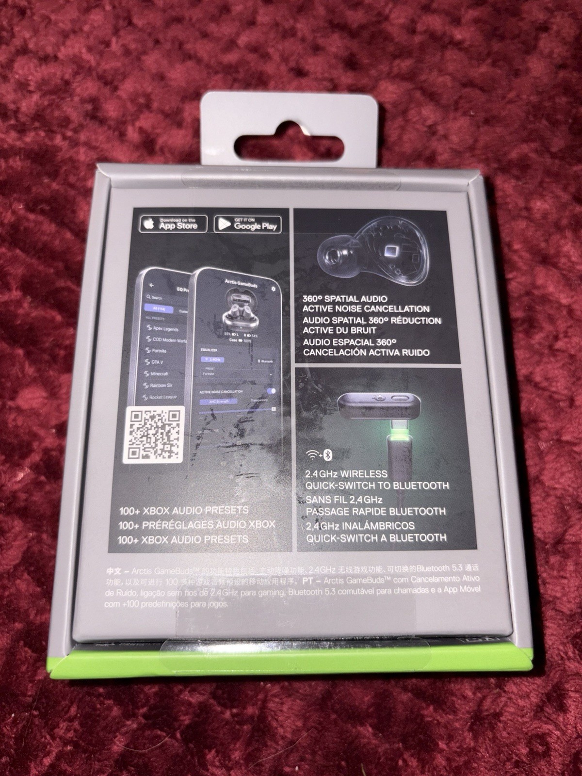 SteelSeries Arctis GameBuds for Xbox Wireless Bluetooth ANC In-Ear Black