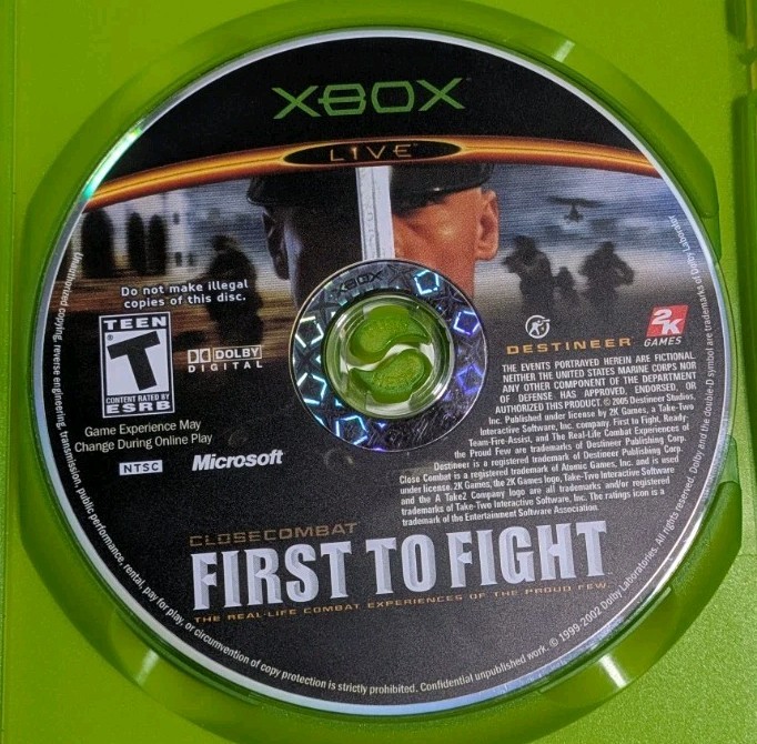 Ghost Recon Advanced Warfighter & First to Fight (Microsoft Xbox) 2 Game Lot CIB