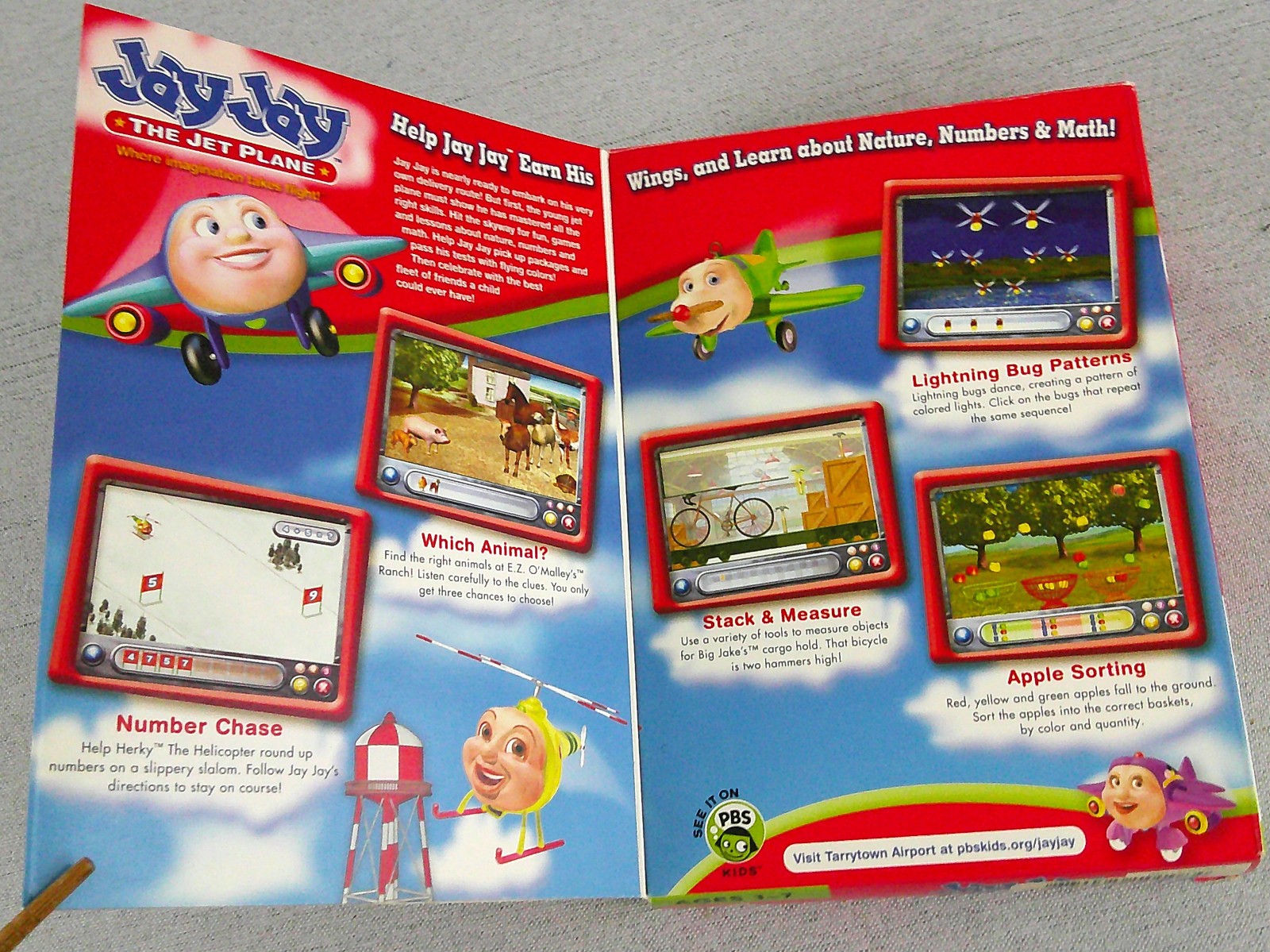 Jay Jay The Jet Plane Earns His Wings PC CD ROM Game 2004 Complete Kids Ages 3-7