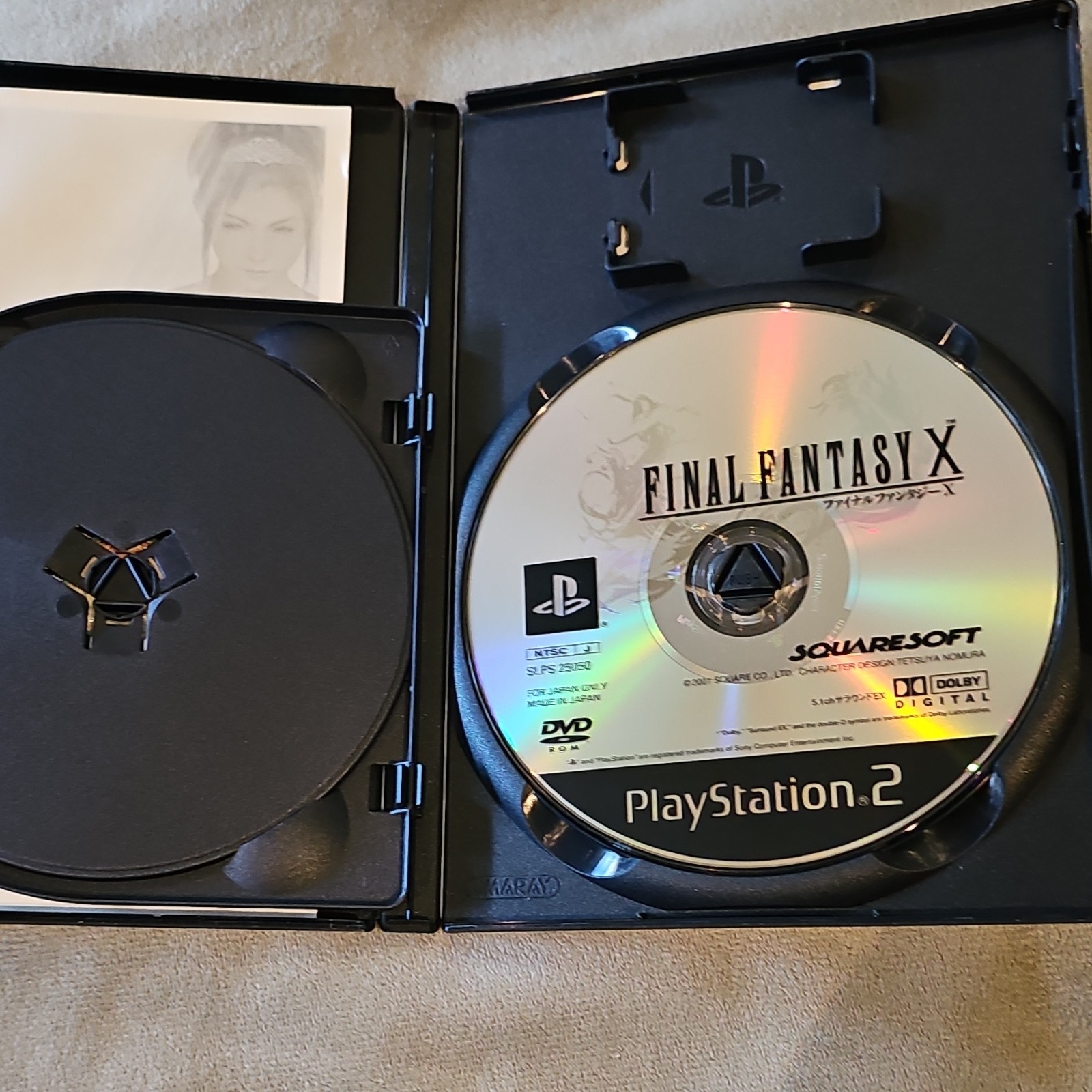 Squaresoft Final Fantasy X PS2 Role Playing NTSC-J Manual DVD-ROM Dolby Digital