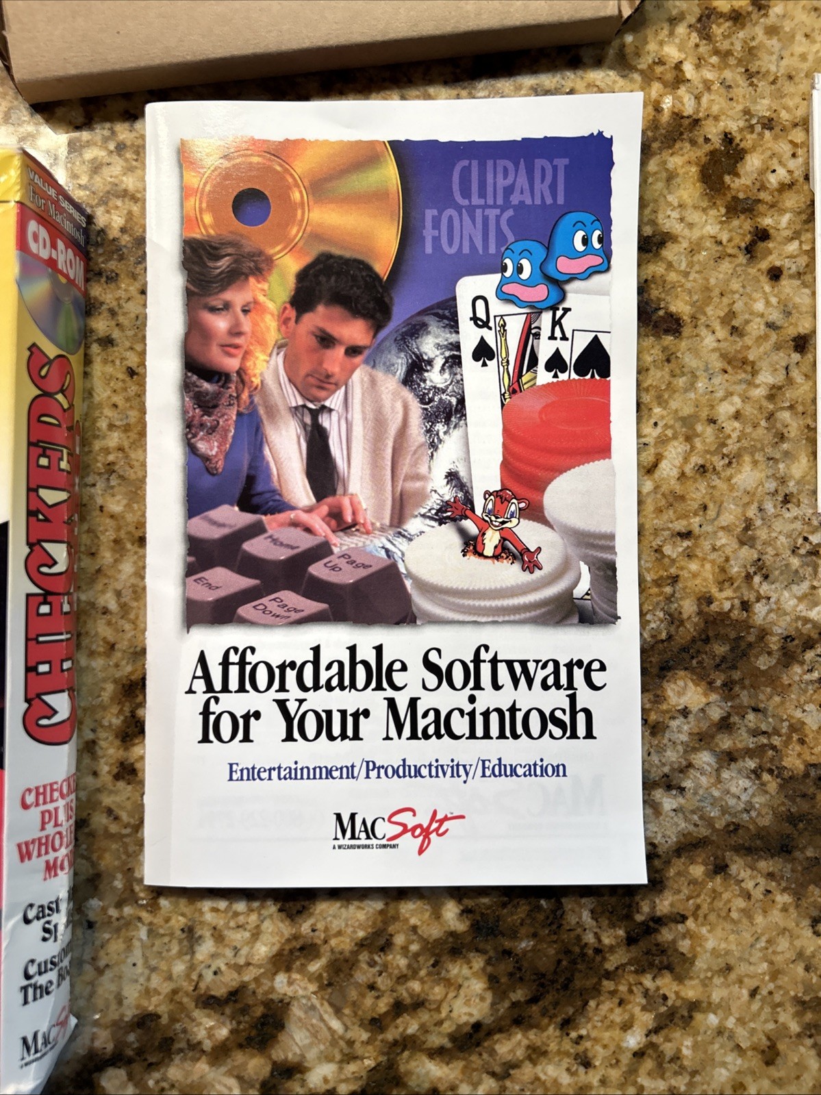 MacSoft CD-ROM Checkers Deluxe Game For Macintosh (1995)