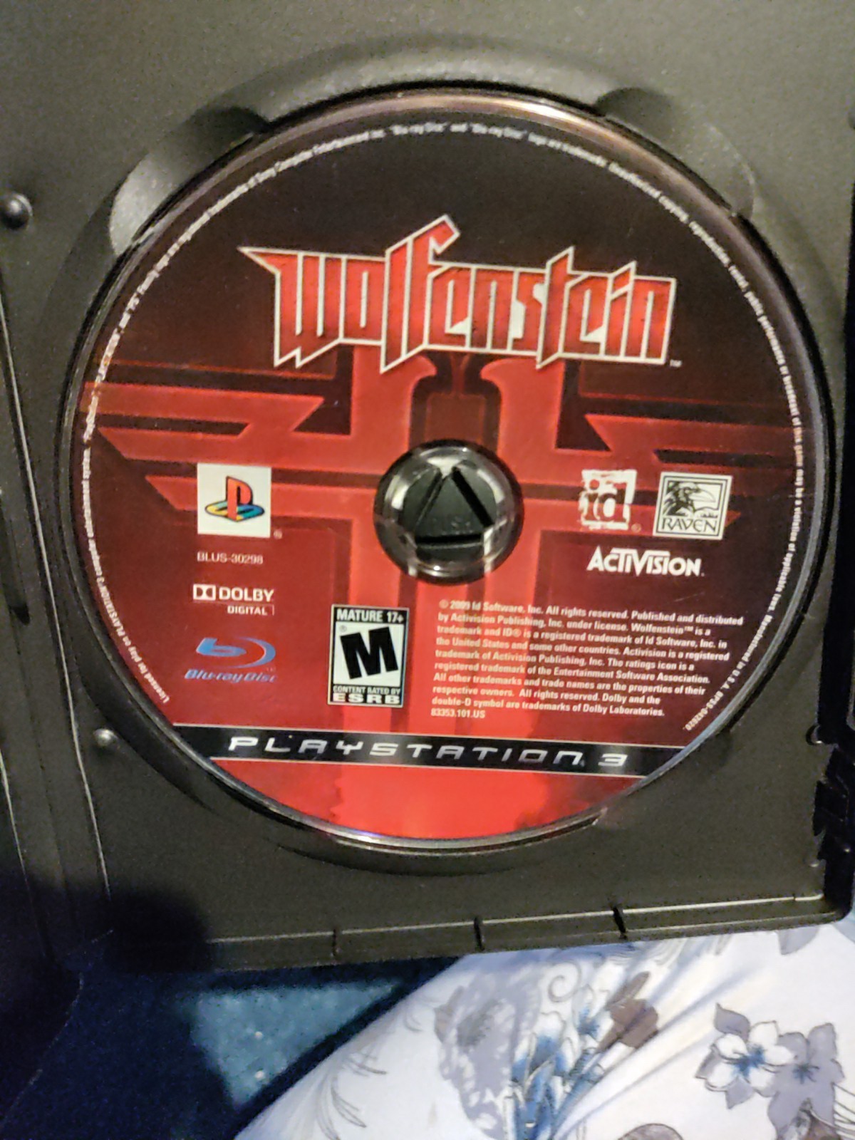 Wolfenstein (Sony PlayStation 3, 2009) PS3 Disc And Generic Case – Tested
