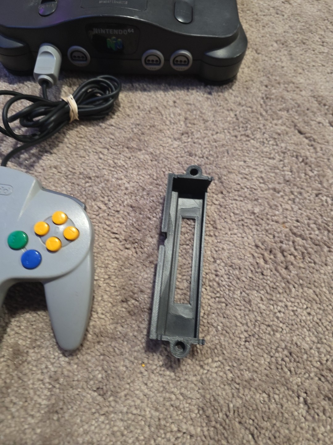 Japanese N64 Nintendo 64 Console “Region Free Tray Included” Console+Cords (6)