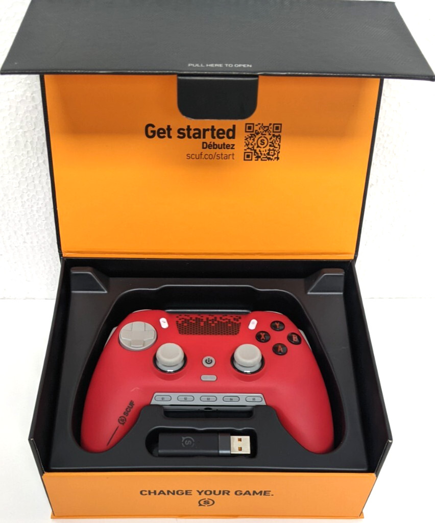 SCUF Envision Pro Wireless Controller for PC Only Gray Red