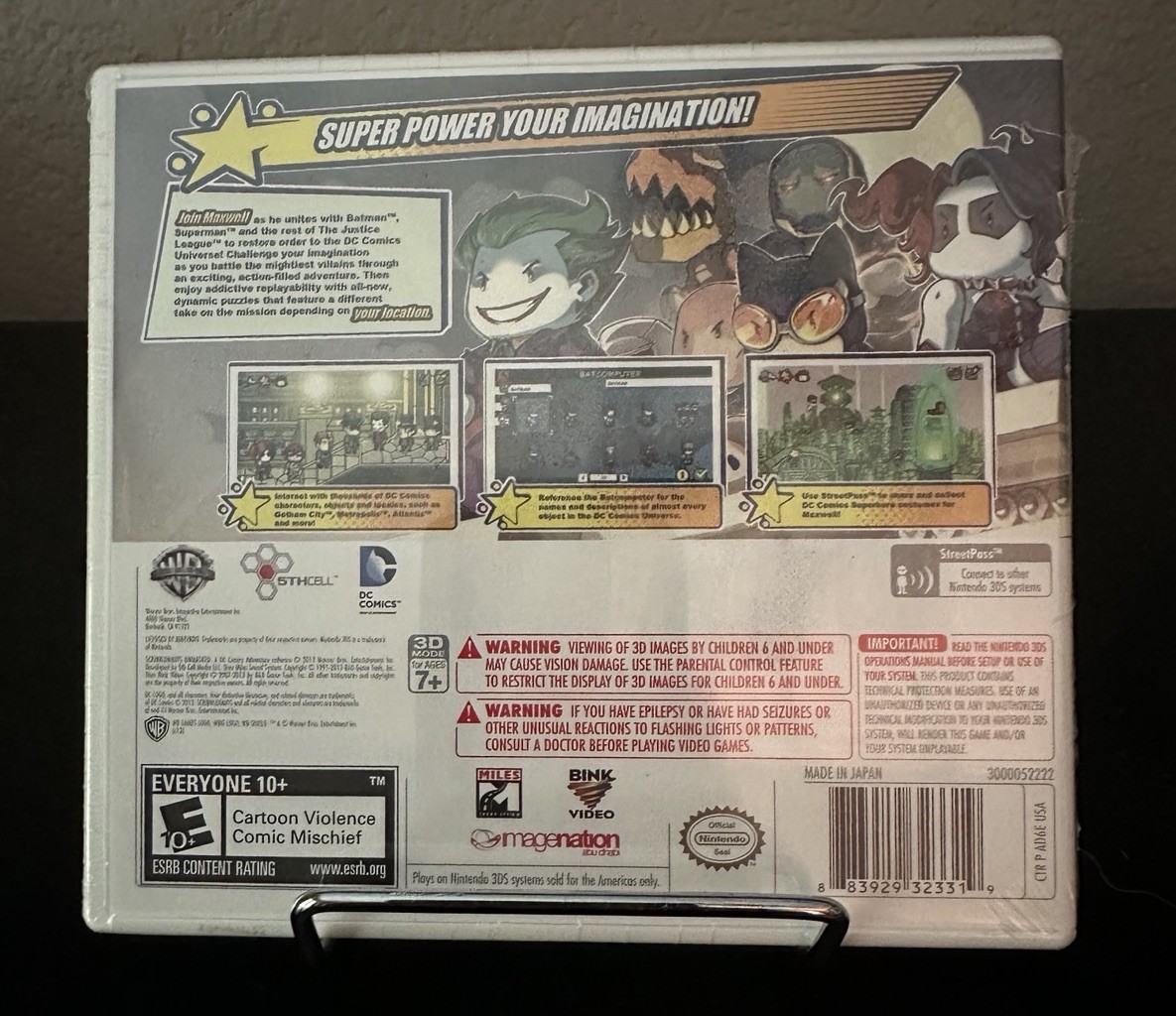 Scribblenauts Unmasked: A DC Comics Adventure (Nintendo 3DS, 2013) New Sealed