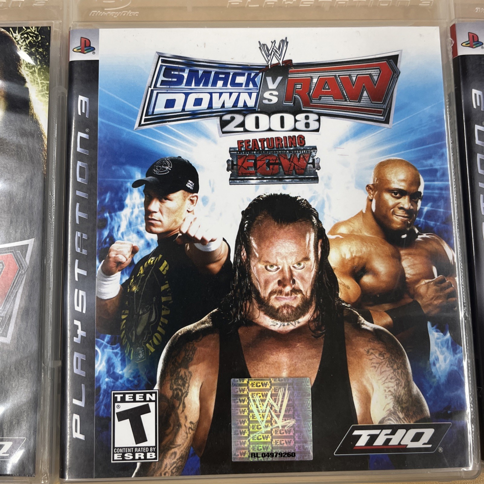 Smackdown vs Raw 2008 2009 2010 PS3 Playstation Video Games Complete Lot of 3