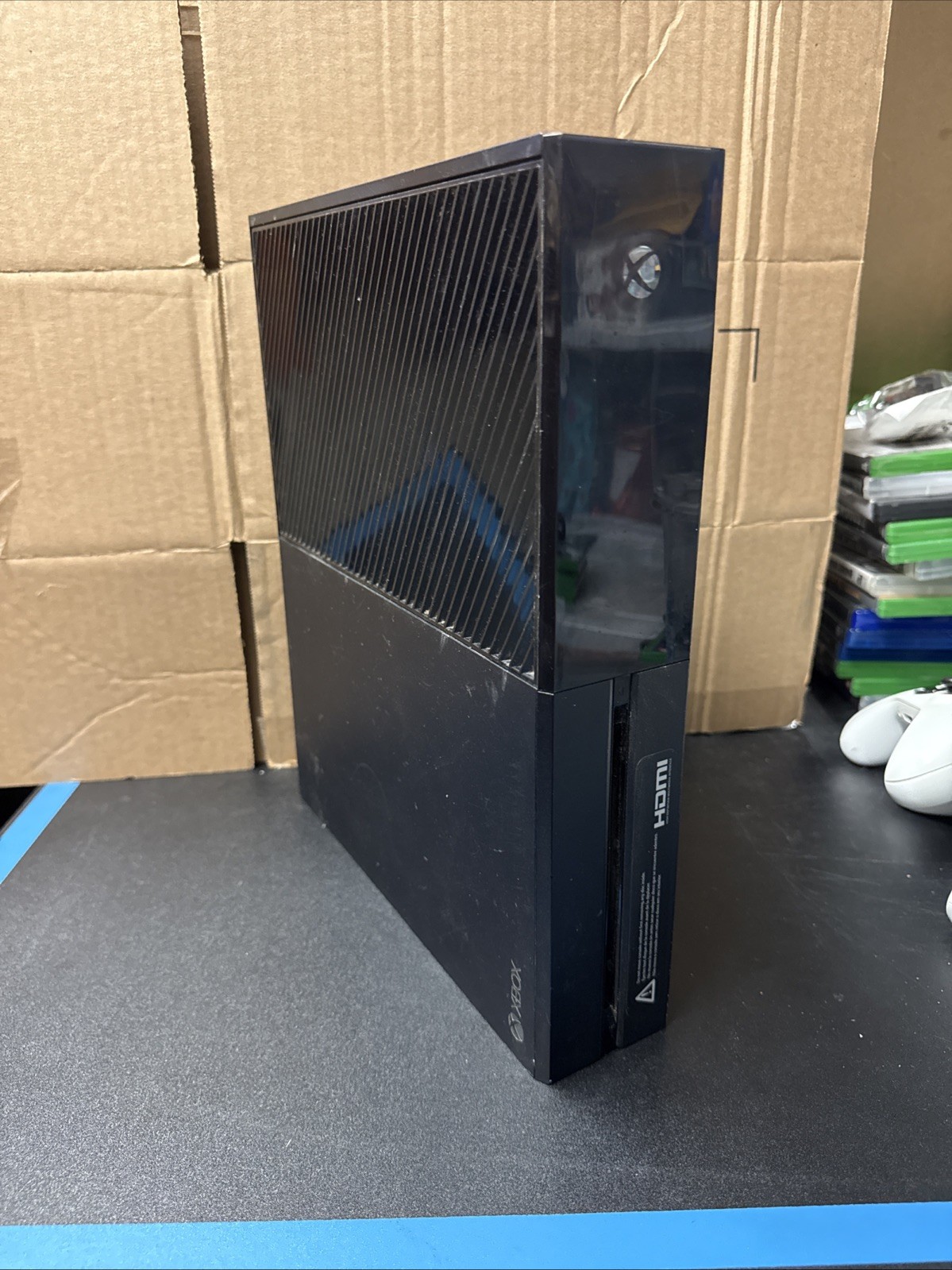 Microsoft Xbox One Console W Pwr Cable- Black – Model 1540 – BUNDLE PKG W 5games